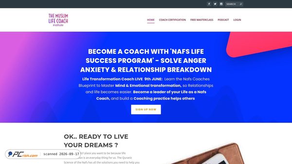 themuslimlifecoach.org screenshot