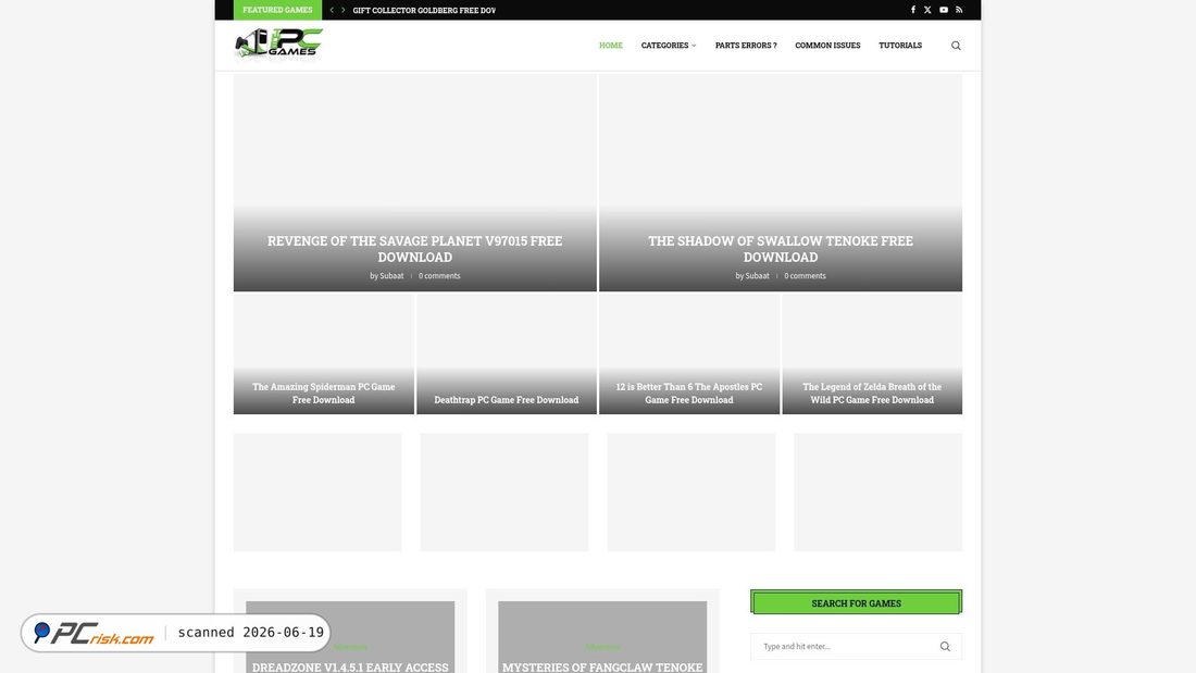 Screenshot of thepcgames.net