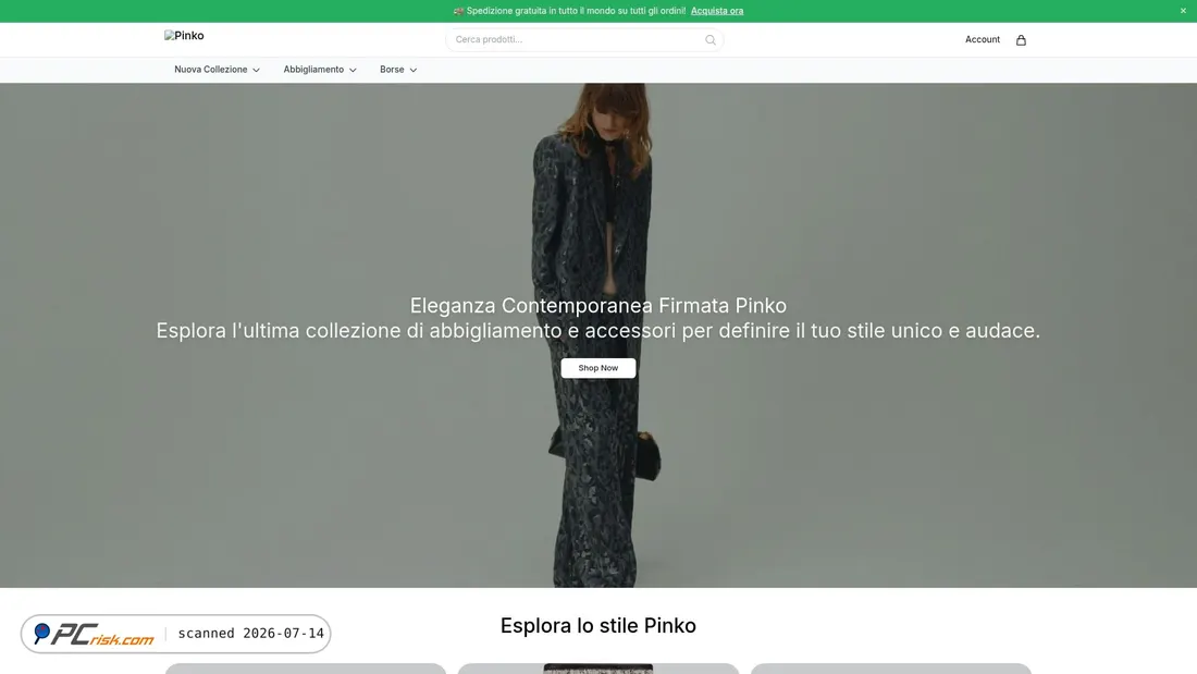 Screenshot of thepinko.shop