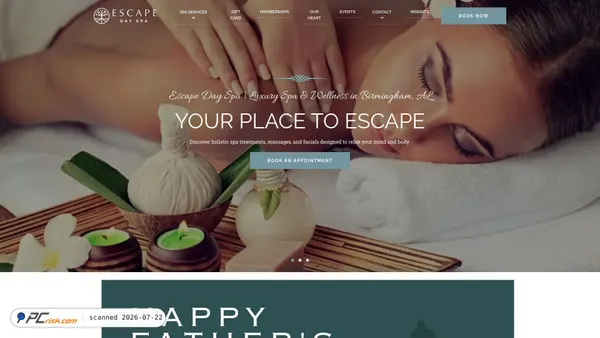 theplacetoescape.com screenshot