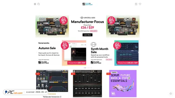 thepluginaudio.com screenshot
