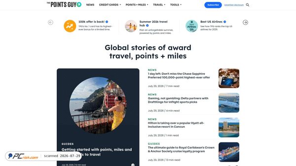 thepointsguy.com screenshot