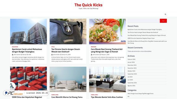 thequickkicks.com screenshot
