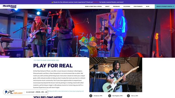 therealschoolofmusic.com screenshot