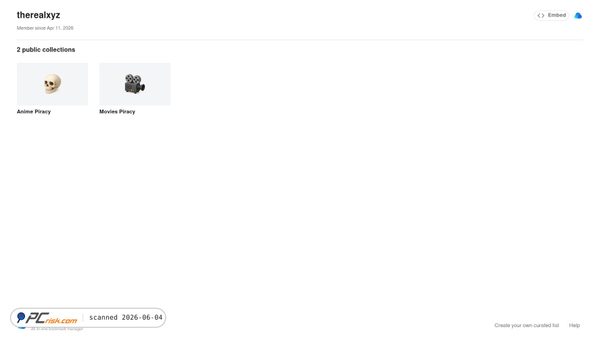 therealxyz.raindrop.page screenshot