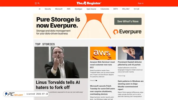 theregister.co.uk screenshot