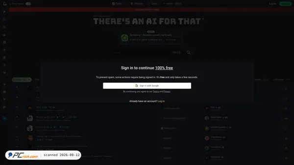 theresanaiforthat.com screenshot