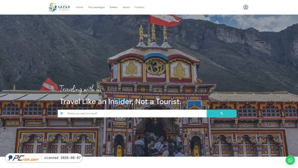 thesafaradventure.com screenshot