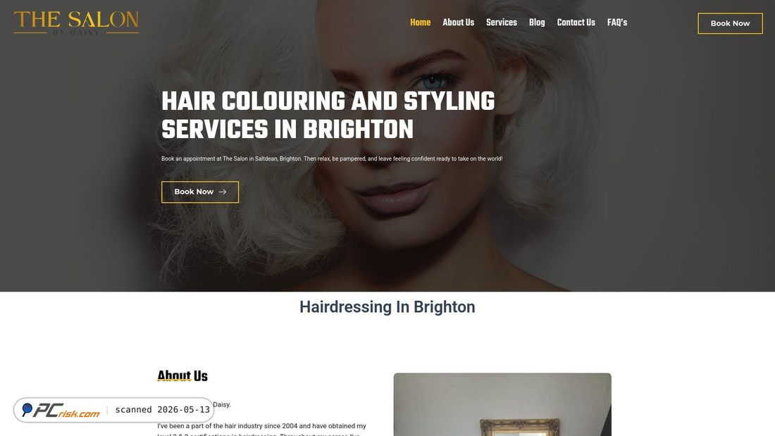 Screenshot von thesalonbydaisy.co.uk