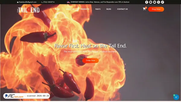 thetailend.net screenshot