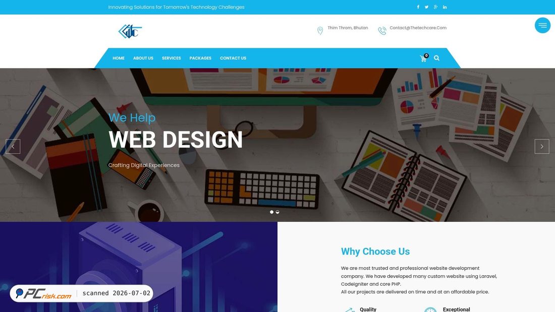 Screenshot of thetechcare.com