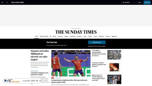 thetimes.co.uk screenshot