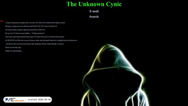 theunknowncynic.com screenshot