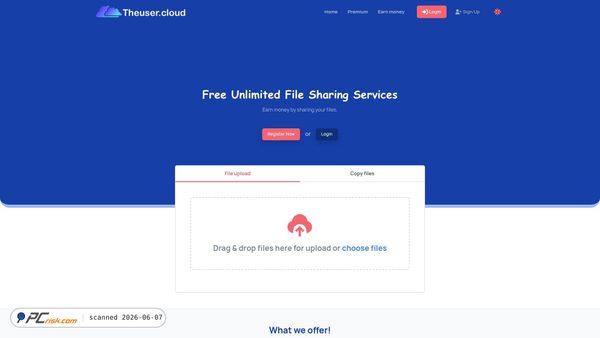 theuser.cloud screenshot