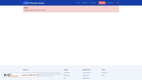 Zrzut ekranu theuser.cloud