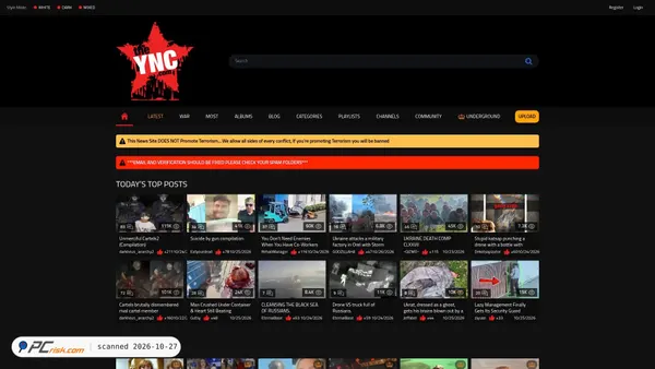Captura de theync.com