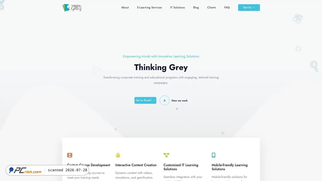 Screenshot of thinkinggrey.com