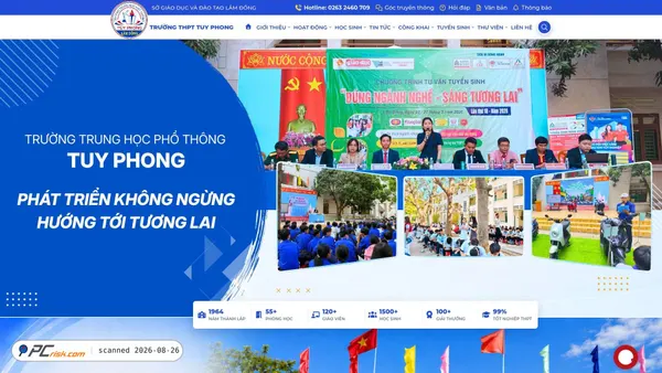 thpttuyphong.edu.vn screenshot