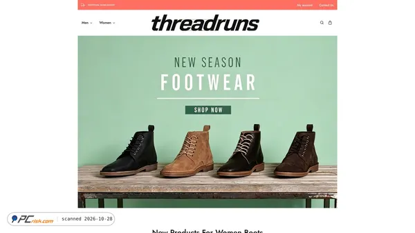 Captura de ecrã de threadruns.com