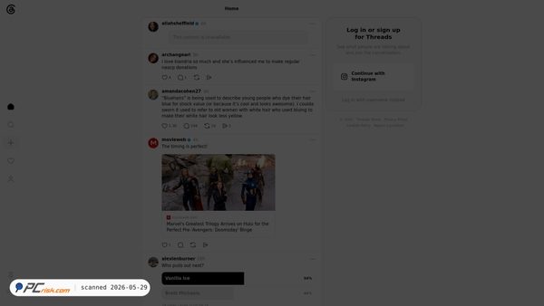 threads.net screenshot