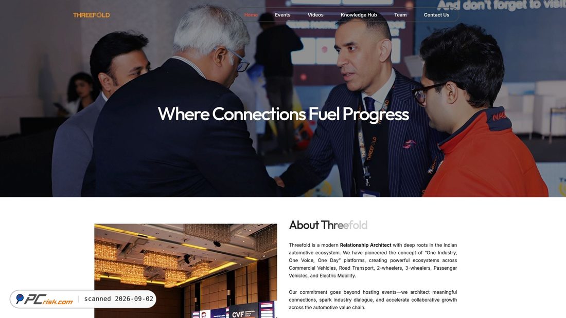 Screenshot of threefold.in