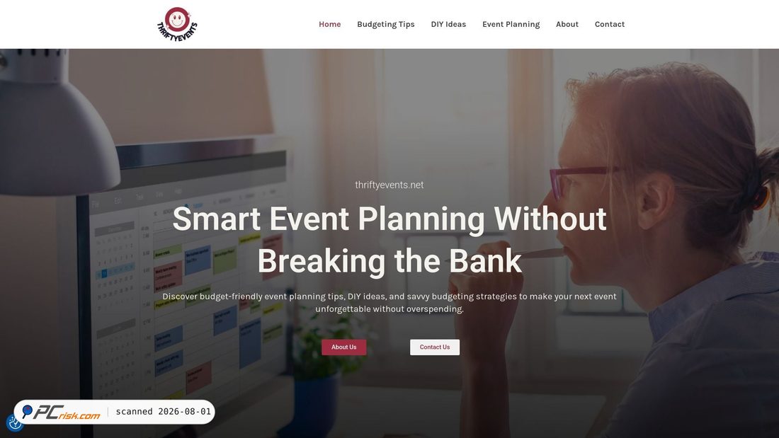 Screenshot of thriftyevents.net