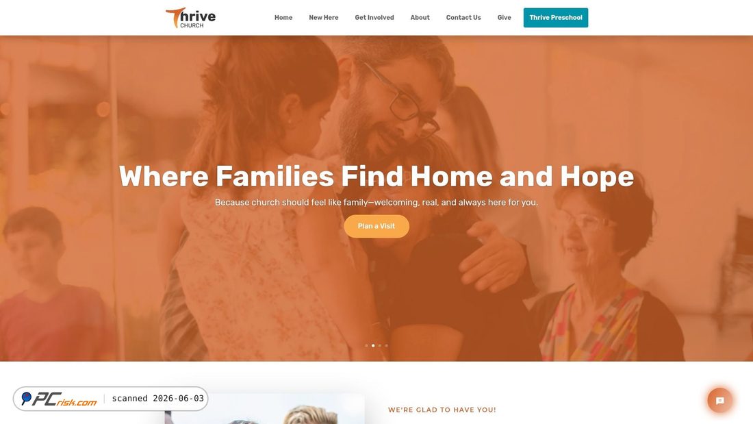 Screenshot von thrivechurchdaphne.com