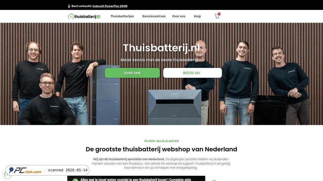 Screenshot di thuisbatterij.nl