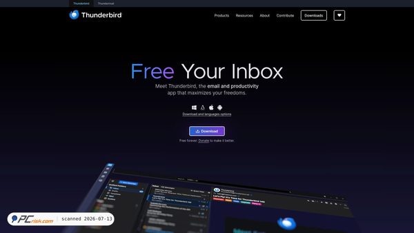 thunderbird.net screenshot