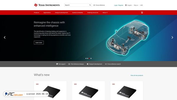 ti.com screenshot