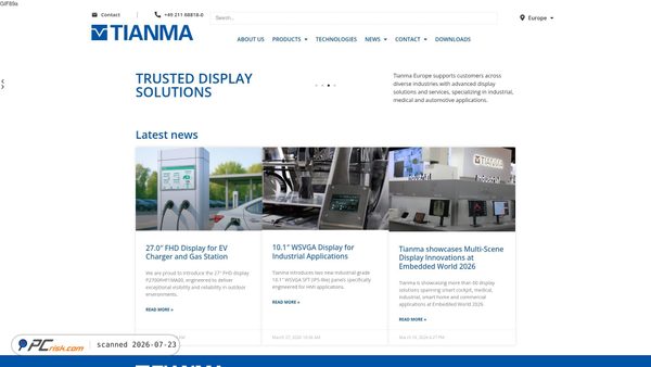 tianma.eu screenshot