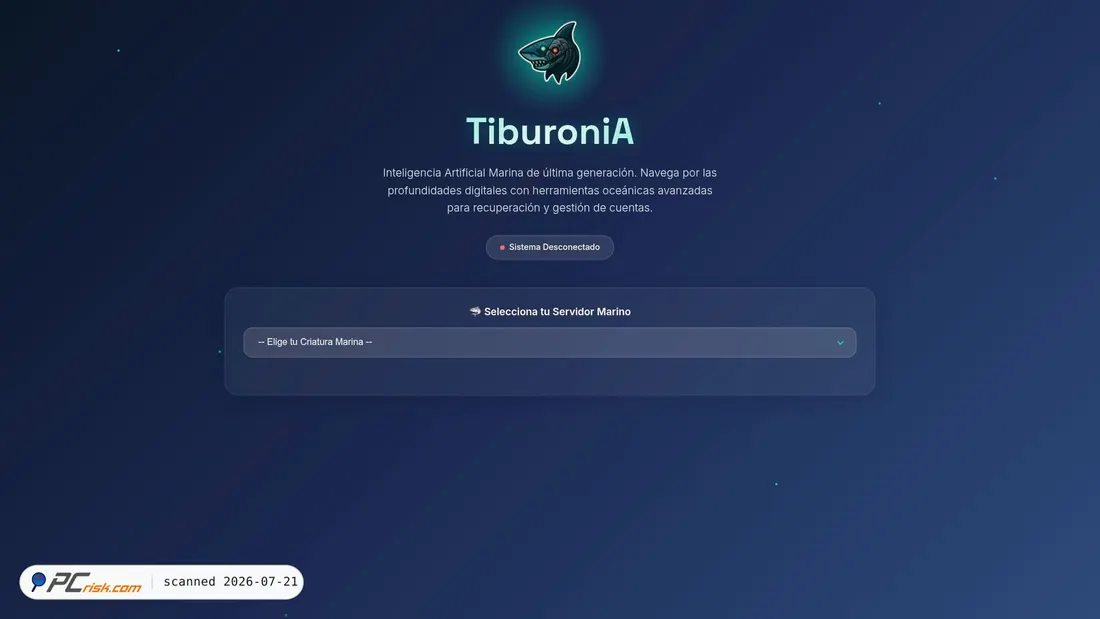 Screenshot von tiburonia.com