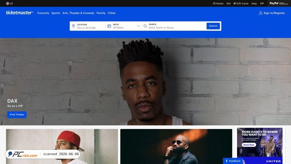 ticketmaster.com screenshot