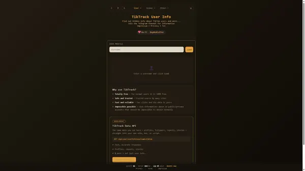 Captura de tiktok.einzzcookie.org