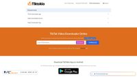Captura de ecrã de tiktokio.com