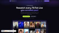 Capture d’écran de tiktoklivearchive.com