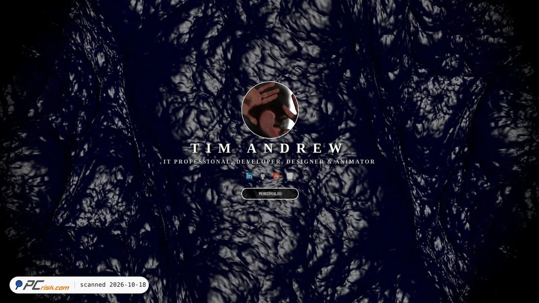 Captura de ecrã de timandrew.ca