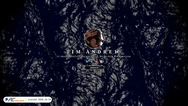 Captura de ecrã de timandrew.ca