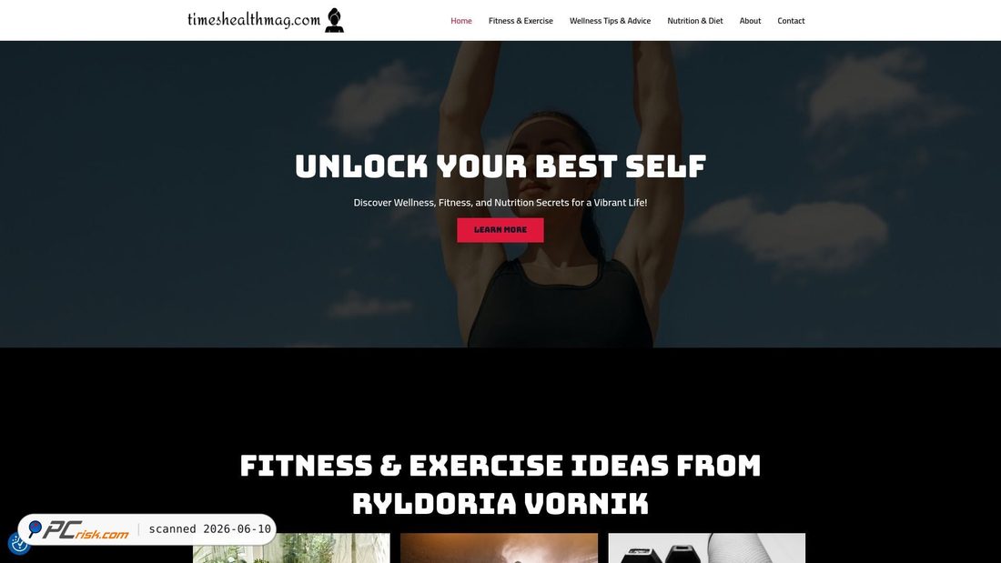 Screenshot of timeshealthmag.com