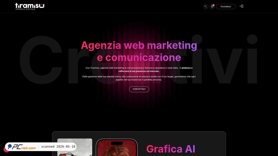 Screenshot van tiramisudigitale.it