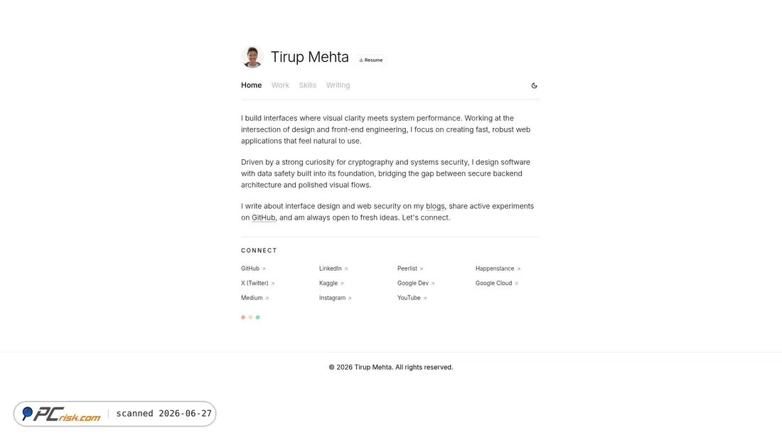 Screenshot of tirup.in