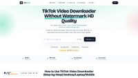 Captura de ecrã de tktokdown.com
