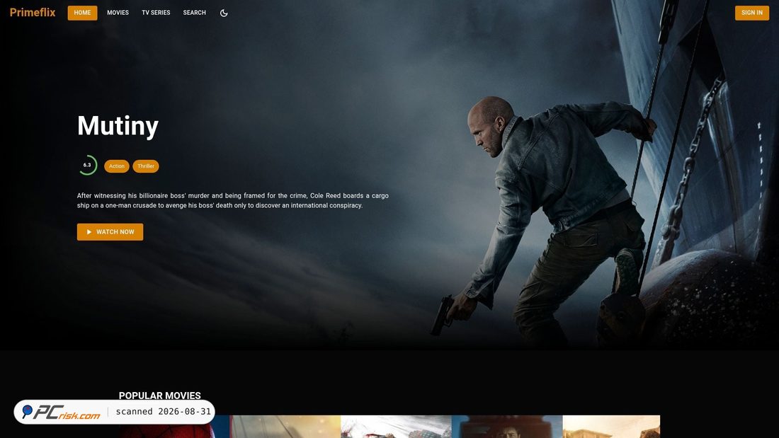 Captura de pantalla de tmdb-primeflix.vercel.app