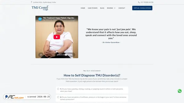 tmjcentreindia.com screenshot