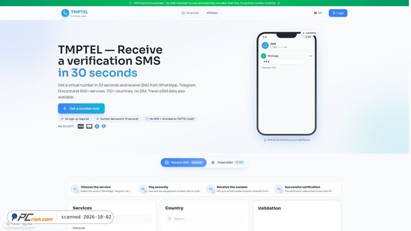 tmptel.io screenshot