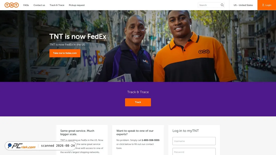 Screenshot of tnt.com