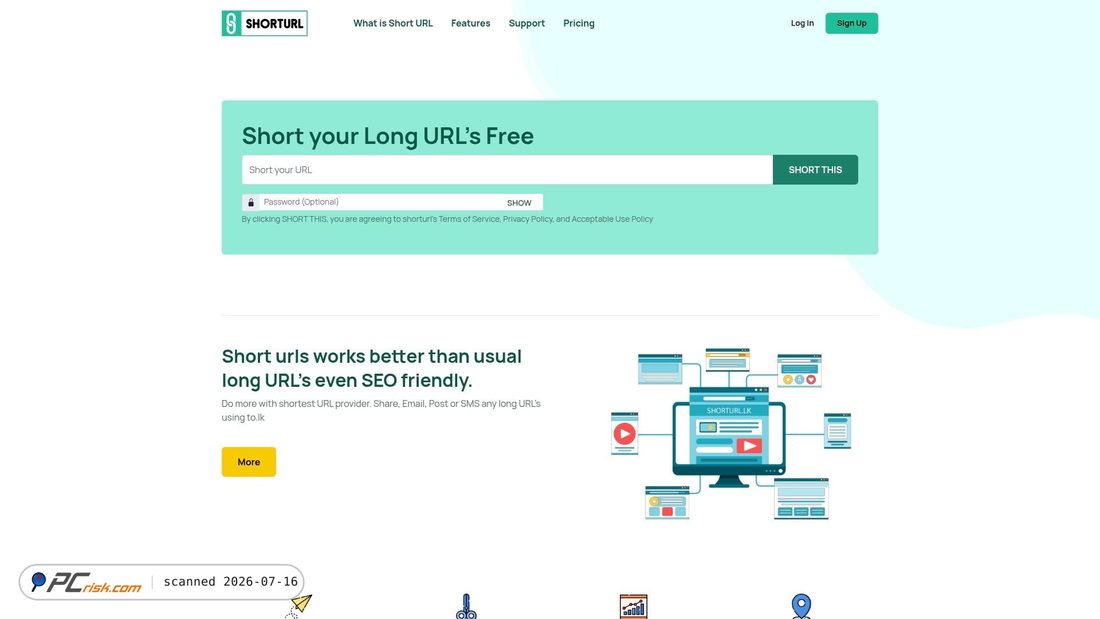 Screenshot of to.lk