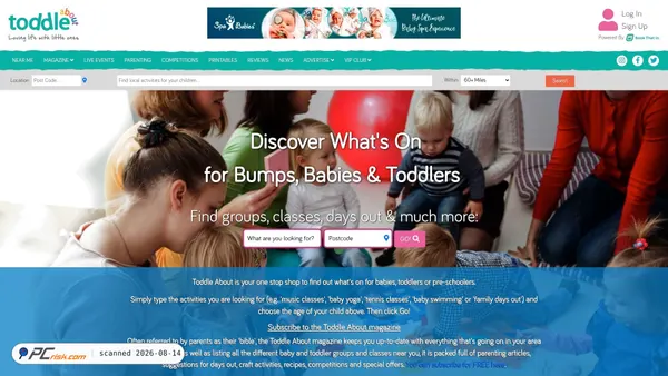toddleabout.co.uk screenshot