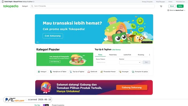 tokopedia.com screenshot