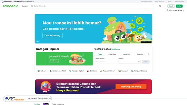 tokopedia.com screenshot